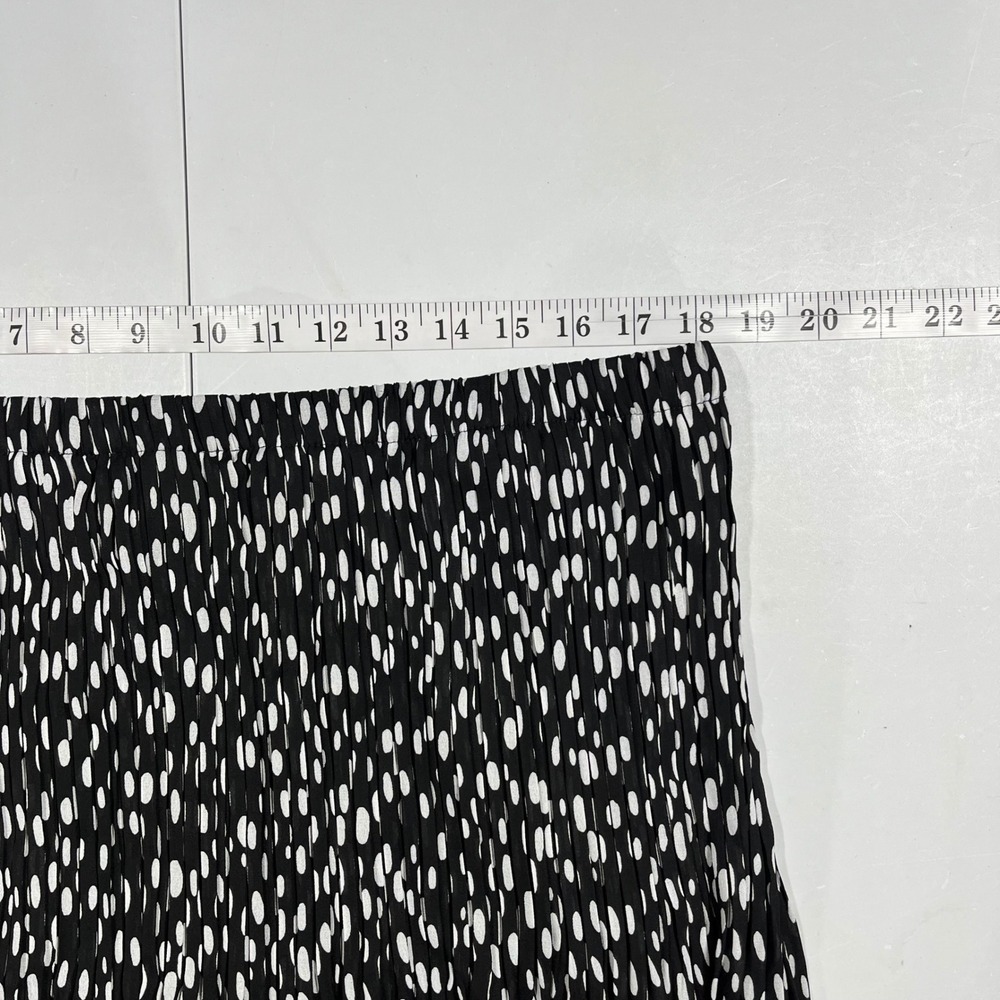 Ninety Euro Summer 90s Pleated Polka Dot Retro Feminine Romantic Skirt Womens 1x - Picture 6 of 10